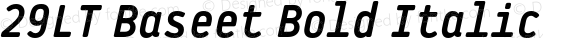 29LT Baseet Bold Italic