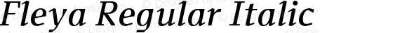 Fleya Regular Italic