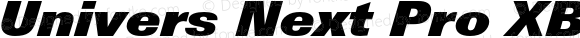 Univers Next Pro XBlack Italic