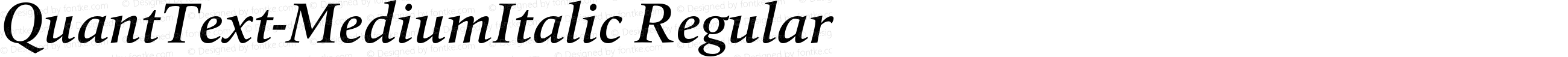 QuantText-MediumItalic