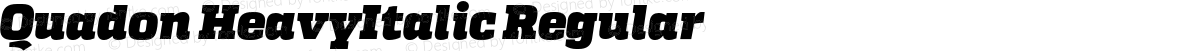 Quadon HeavyItalic Regular