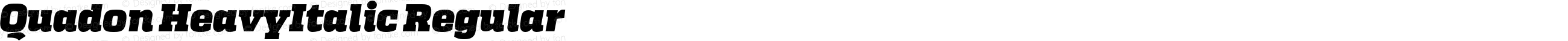 Quadon HeavyItalic