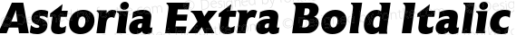 Astoria Extra Bold Italic