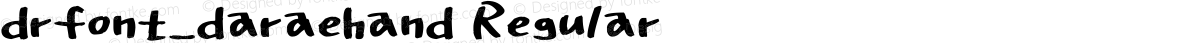 drfont_daraehand Regular