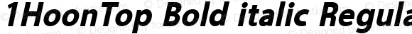 1HoonTop Bold italic Regular