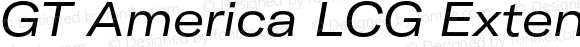 GT America LCG Extended Regular Italic