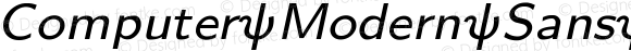 Computer Modern Sans Math italic Regular 7pt