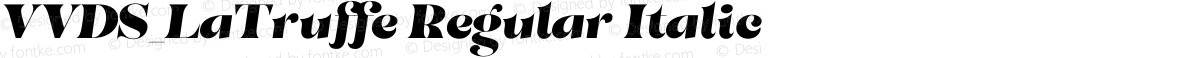 VVDS_LaTruffe Regular Italic