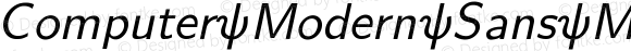 Computer Modern Sans Math italic Regular 10pt