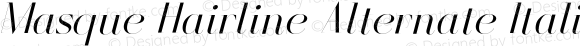 Masque Hairline Alternate Italic