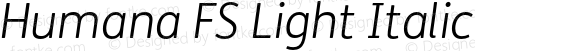 HumanaFS-LightItalic