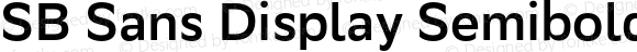 SB Sans Display Semibold