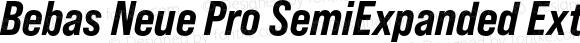 Bebas Neue Pro SemiExpanded ExtraBold Italic