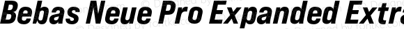 Bebas Neue Pro Expanded ExtraBold Italic
