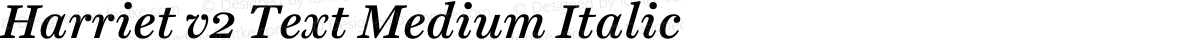 Harriet v2 Text Medium Italic