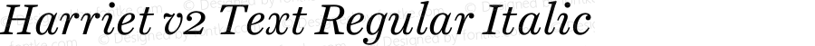 Harriet v2 Text Italic