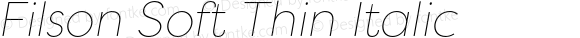 FilsonSoftThin-Italic