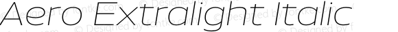 Aero Extralight Italic