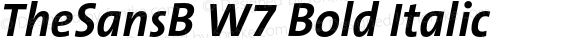 TheSansB W7 Bold Italic