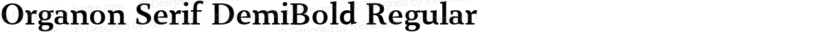 Organon Serif DemiBold Regular