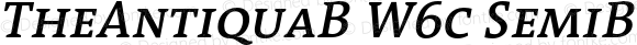 TheAntiquaB W6c SemiBold Italic Version 1.72