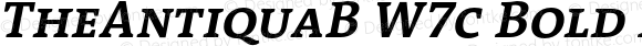 TheAntiquaB W7c Bold Italic Version 1.72