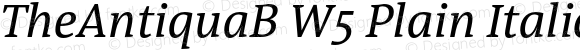 TheAntiquaB W5 Plain Italic Version 1.72