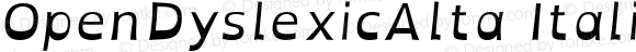 OpenDyslexicAlta Italic