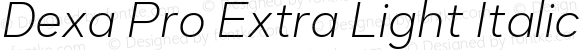 Dexa Pro Extra Light Italic