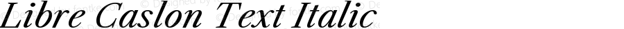 Libre Caslon Text Italic