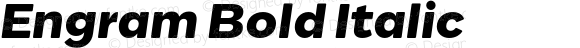 Engram Bold Italic