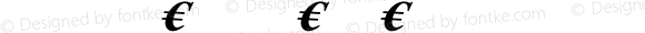 SirenneTextMVB-Euro Bold Italic
