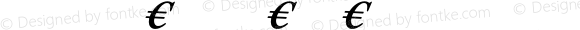 SirenneTextMVB-Euro Italic