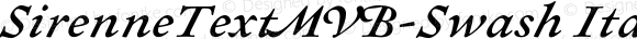 SirenneTextMVB-Swash Italic