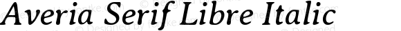 Averia Serif Libre Italic