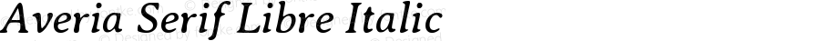 Averia Serif Libre Italic