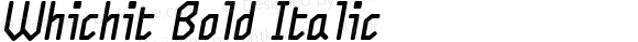 Whichit Bold Italic