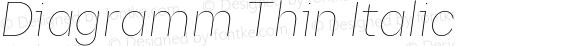 Diagramm Thin Italic