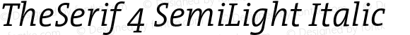 TheSerif-4SemiLightItalic