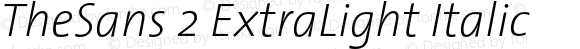TheSans 2 ExtraLight Italic