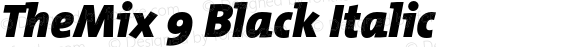 TheMix 9 Black Italic