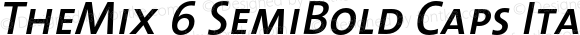 TheMix 6 SemiBold Caps Italic 1.0