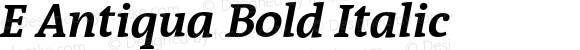 E Antiqua Bold Italic