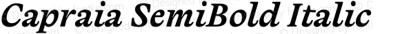 Capraia SemiBold Italic