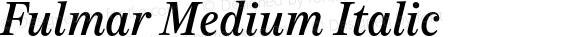 Fulmar Medium Italic