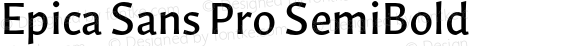 Epica Sans Pro SemiBold