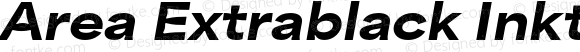 Area Extrablack Inktrap Italic Extended