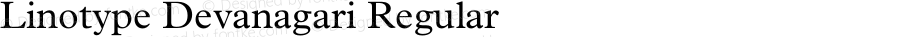 Linotype Devanagari Regular