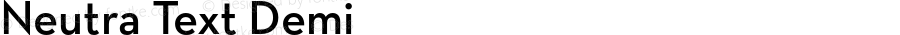 Neutra Text Demi OTF 1.000;PS 001.000;Core 1.0.29