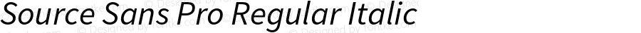 SourceSansPro-RegularItalic